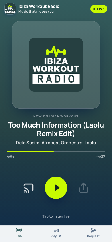 Luister naar Ibiza Workout Radio